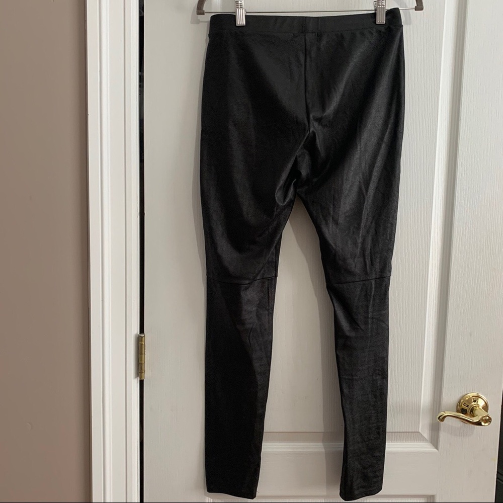 Trouve black faux leather leggings